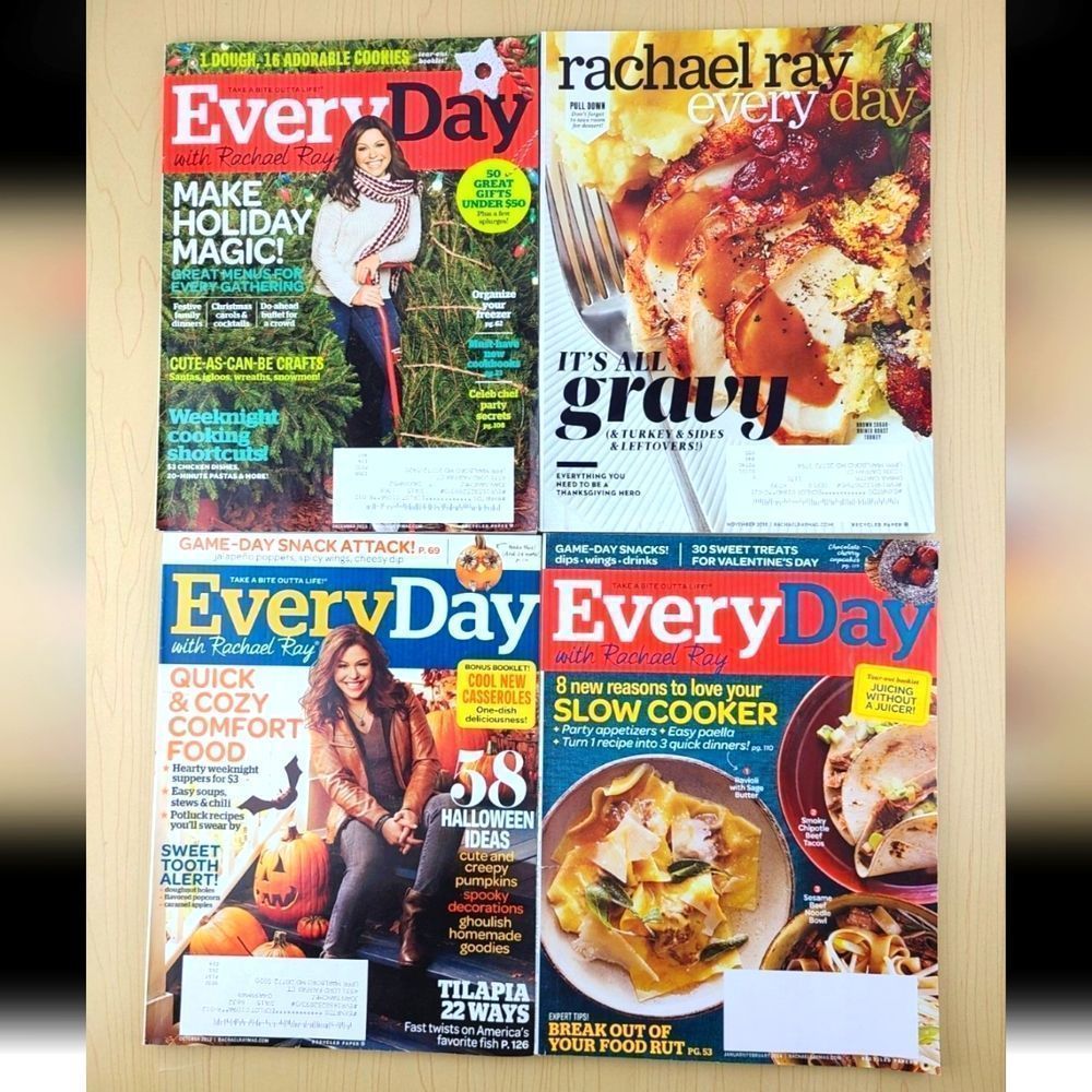 Bundle of 4 Magazine Every Day with Rachel Ray